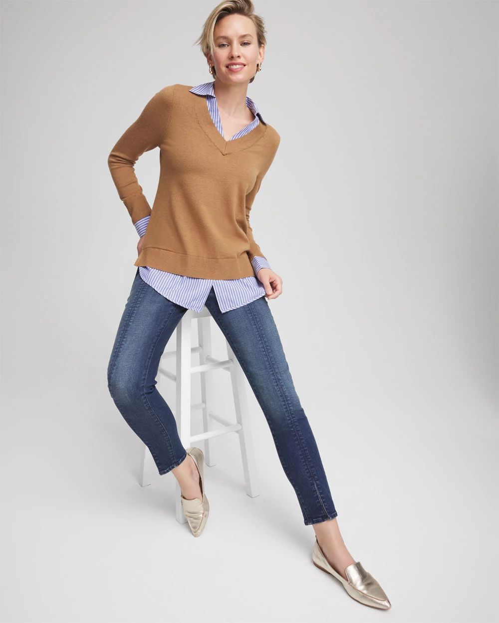 Petite Pull-On Slim Ankle Jeggings