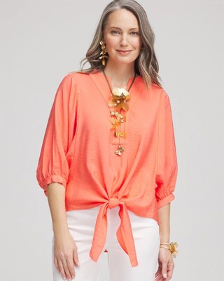 Tie-Front Blouse