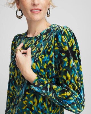 Ikat Velvet Long Sleeve Tee click to view larger image.
