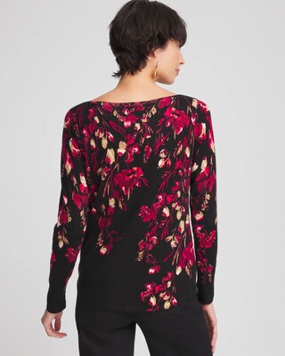 Fall Leaf Long Sleeve Pullover Sweater click to view larger image.