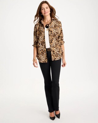 Animal Print No Iron™ Stretch Shirt click to view larger image.