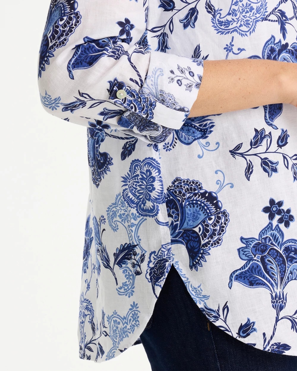 No Iron™ Linen Bloom Shirt