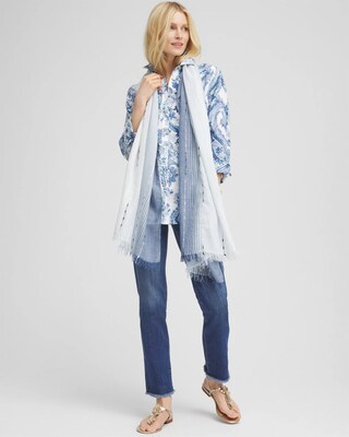 No Iron™ Paisley Linen Shirt click to view larger image.