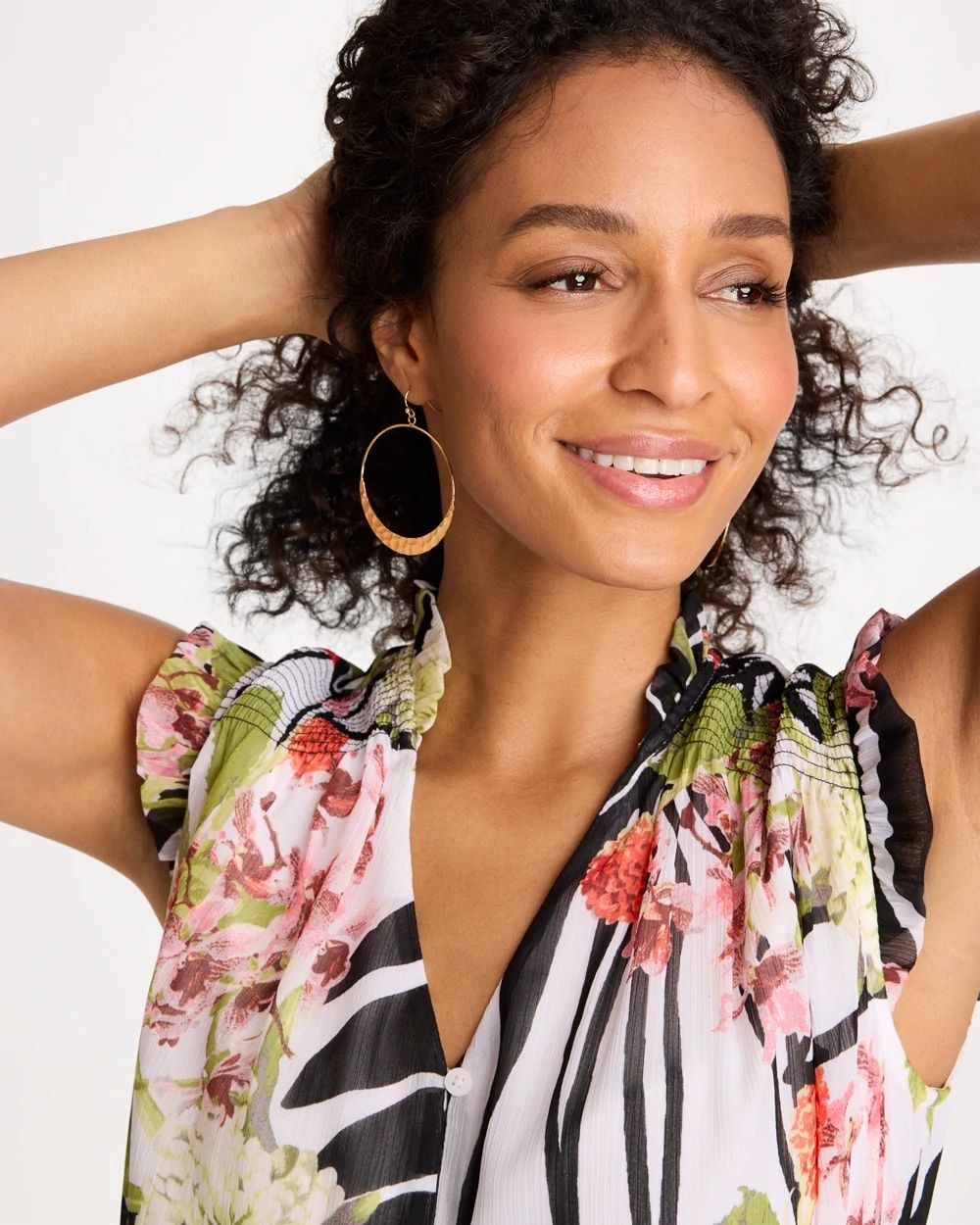 Hammered Hoop Earrings