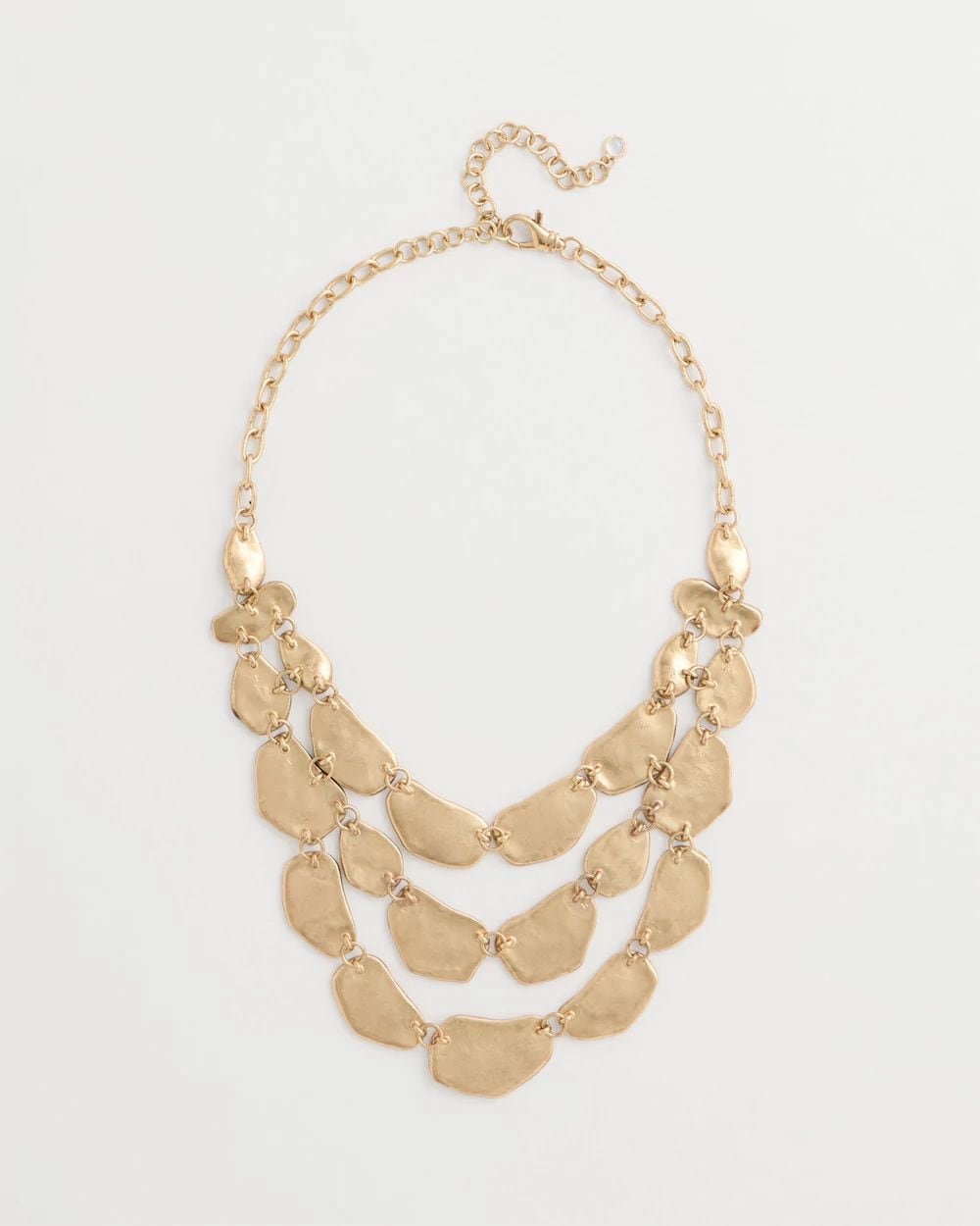 Beaded Multi-Strand Bib Necklace