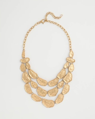 Beaded Multi-Strand Bib Necklace