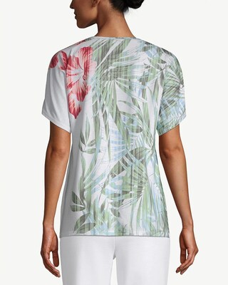 Zenergy Palm Floral Printed Tee