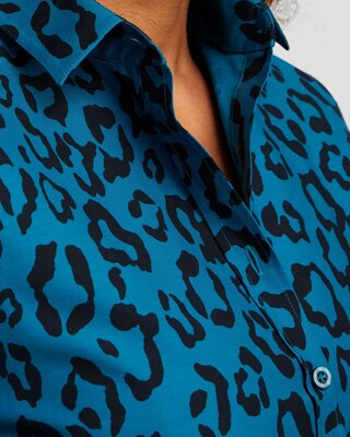 No Iron™ Stretch Animal Print Shirt