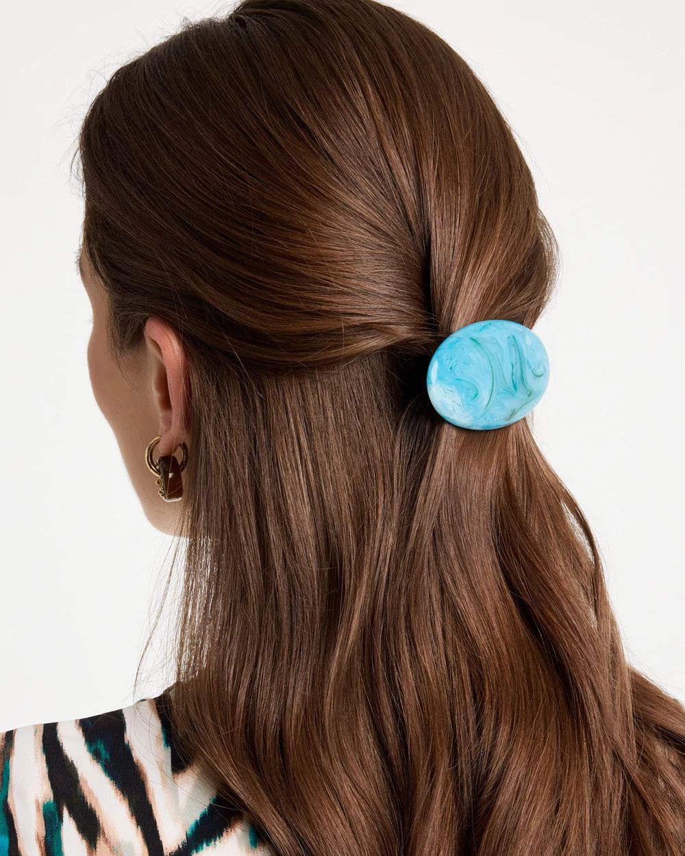 Ocean Oval Hair Clip click to view larger image.