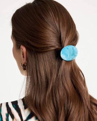 Ocean Oval Hair Clip click to view larger image.