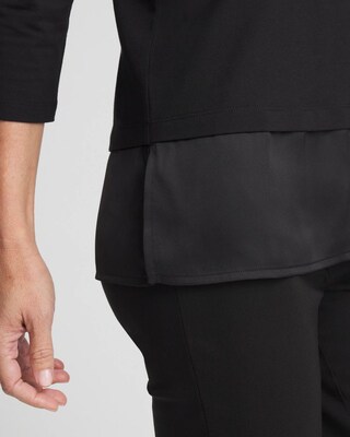 Caviar Satin Mix Tunic click to view larger image.