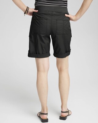 Poplin Roll Tab Shorts