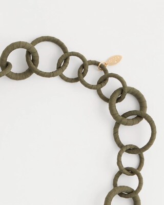 Wrapped Single-Strand Link Necklace click to view larger image.