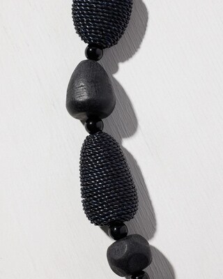 Black Pendant Necklace
