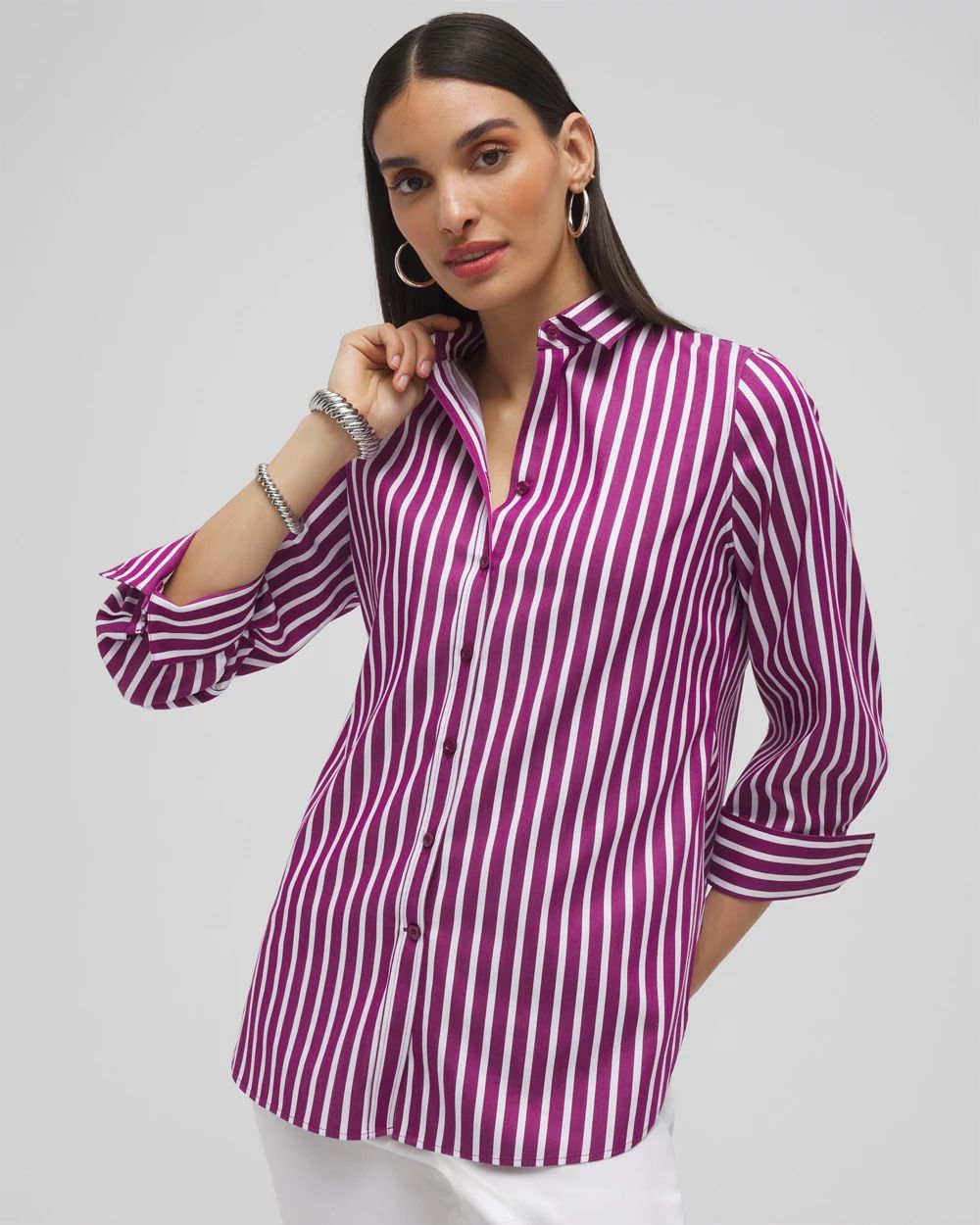 No Iron™ Stretch Stripe Shirt