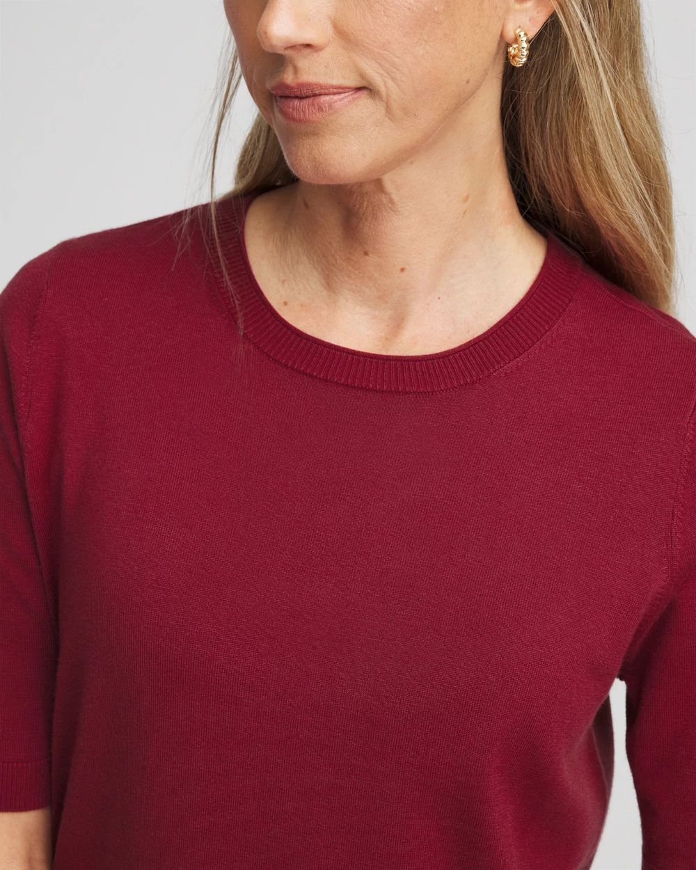 Short Sleeve Pullover Sweater