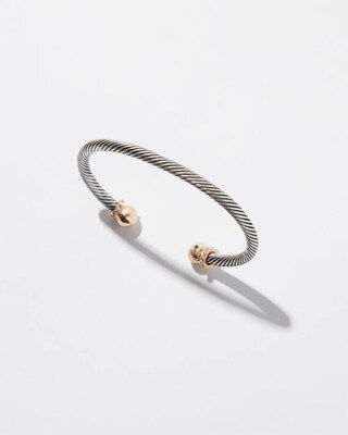 Mixed Metal Cuff Bracelet
