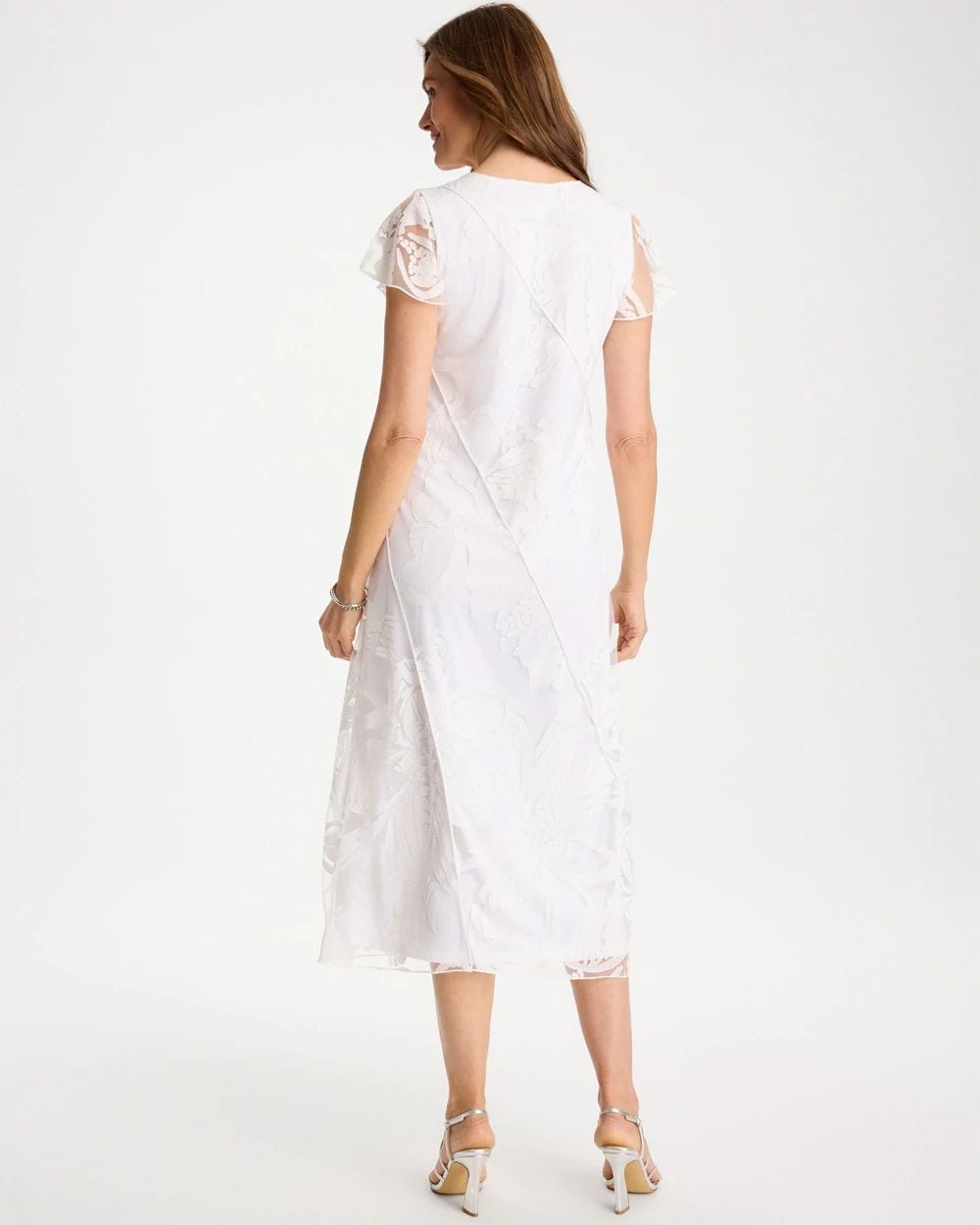 Knit Burnout Floral Dress click to view larger image.