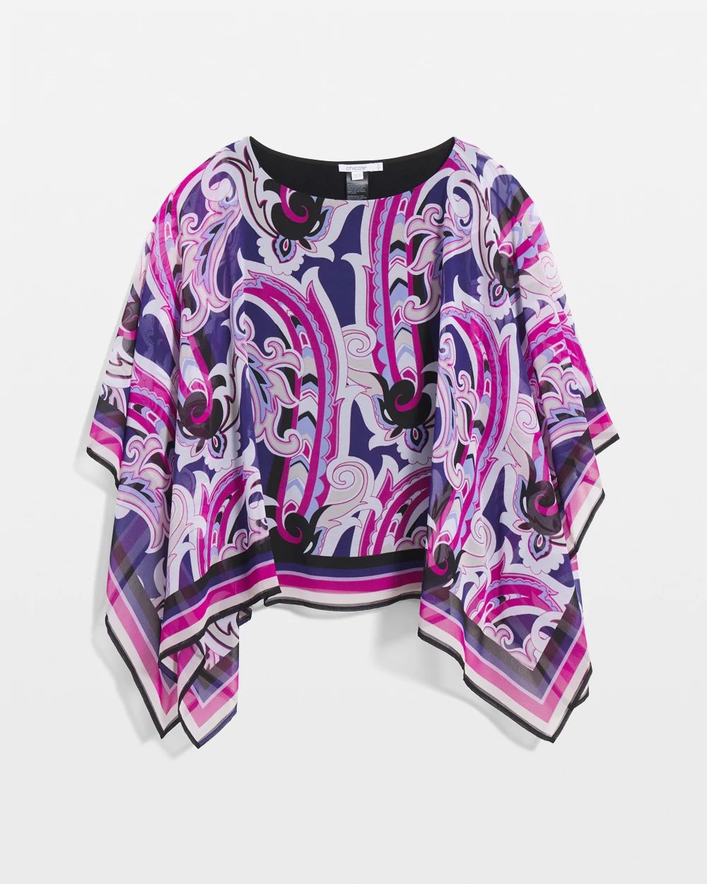 Travelers™ Paisley Chiffon Layered Top