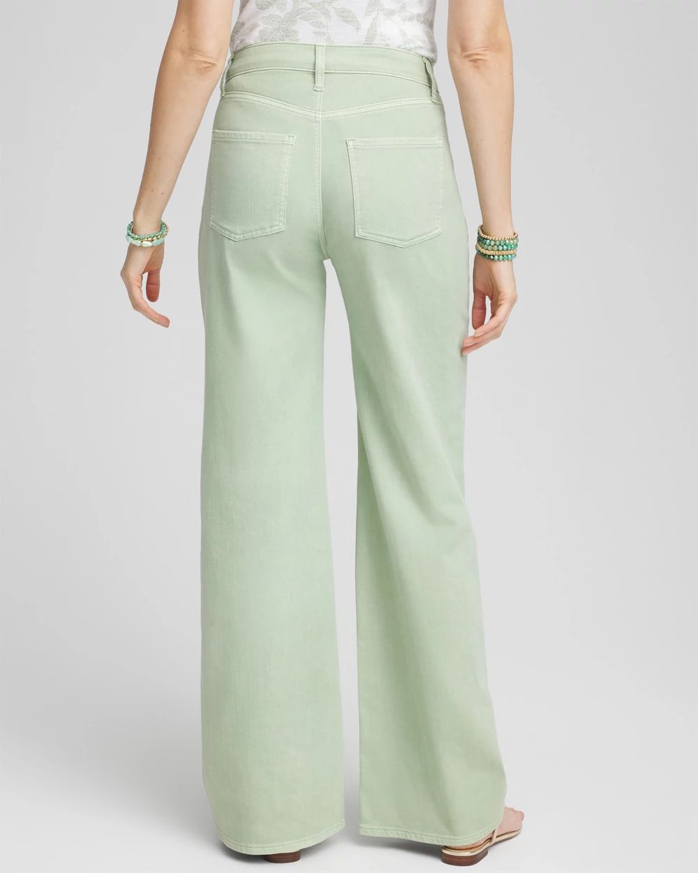 So Slimming® High Rise Wide Leg Jeans