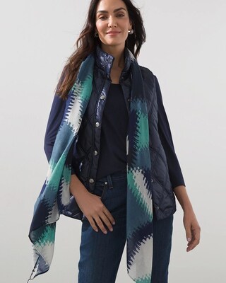Geometric Print Oblong Scarf