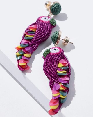 Parrot Drop Earrings