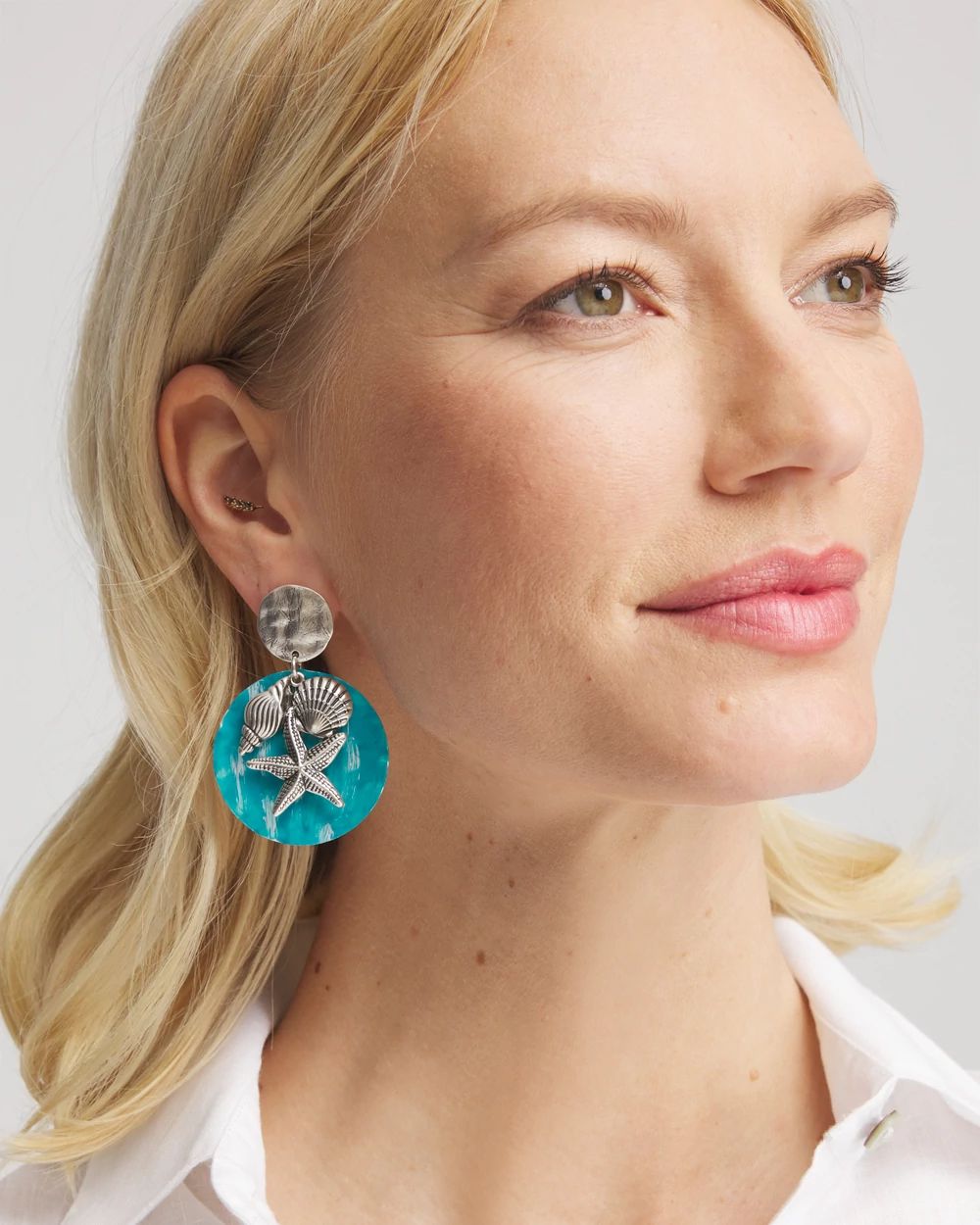 No Droop® Seashell Ocean Earrings