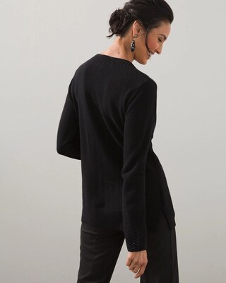 Black Label Cashmere V-Neck Sweater