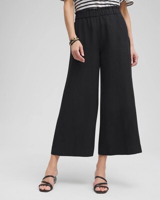 Linen Culotte Pants
