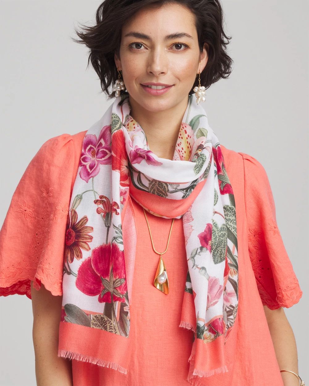 Wildflower Oblong Scarf
