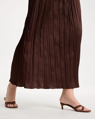 Satin Crinkle Maxi Skirt click to view larger image.