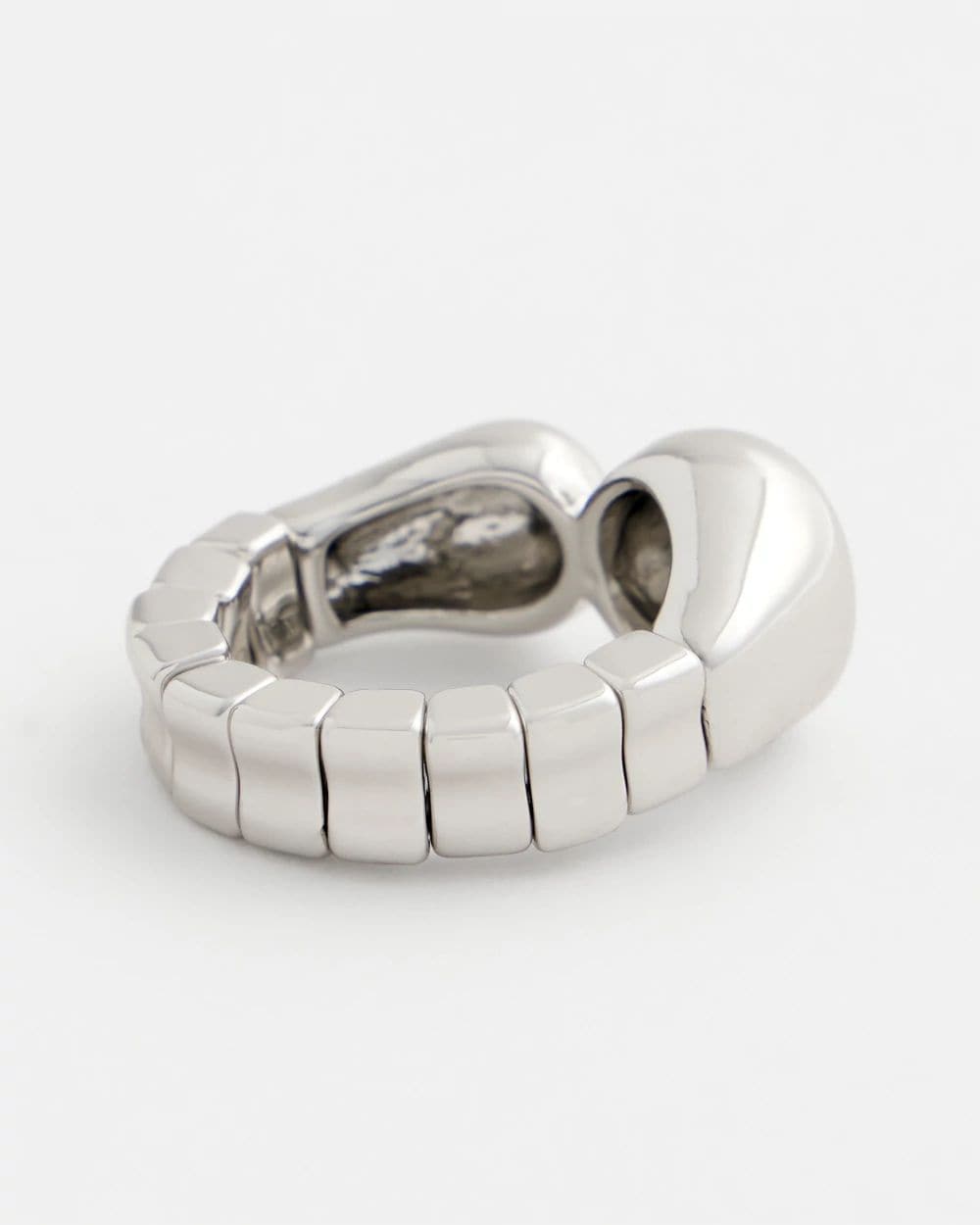 Curvy Silver Stretch Ring
