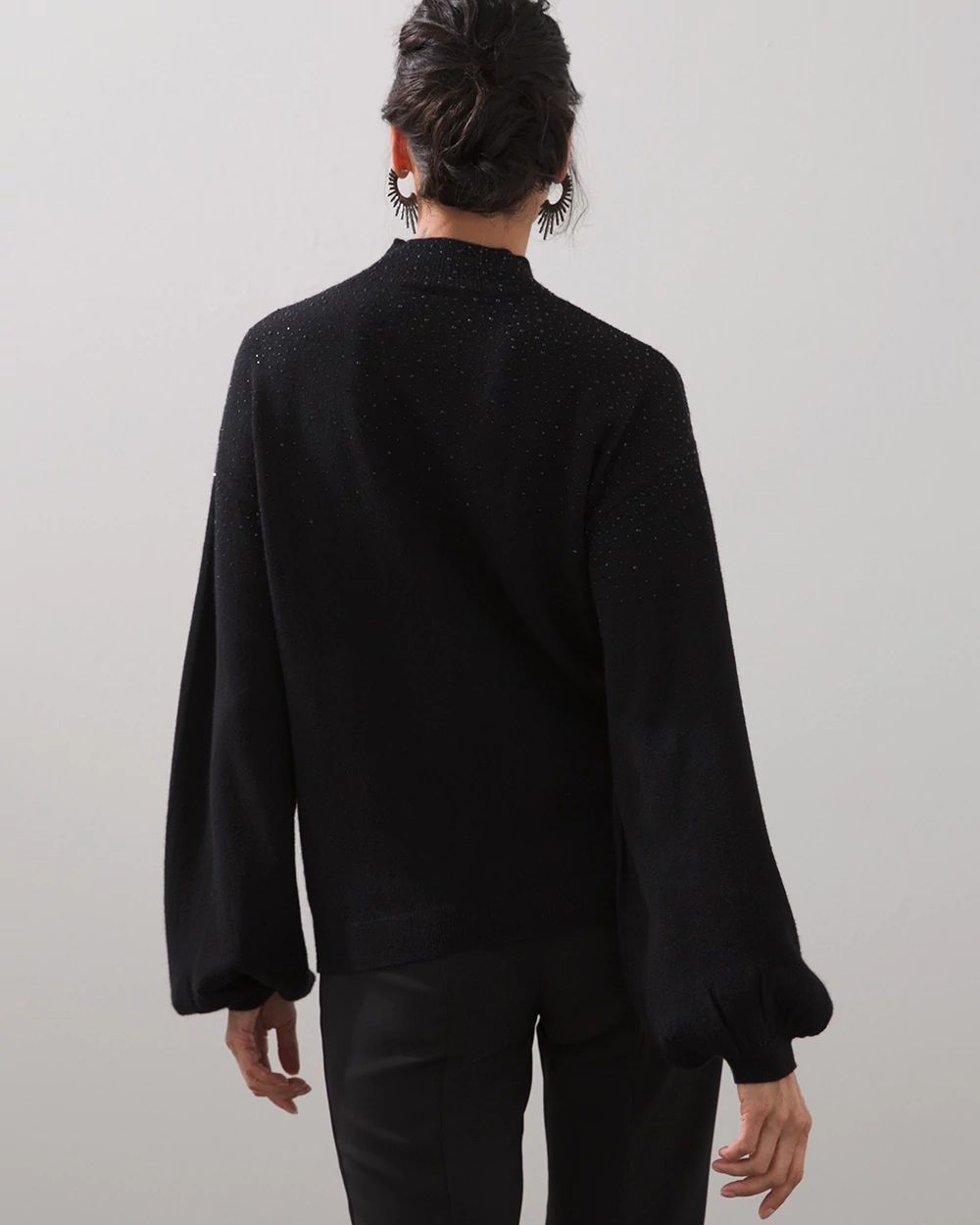 Black Label Go Beaded Cashmere Sweater
