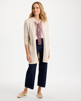 Ella Metallic Pocketed Cardigan click to view larger image.