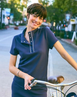 Zenergy® Soft Pique Piped Pullover