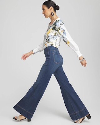 Pull-On Flare Trouser Jeans click to view larger image.