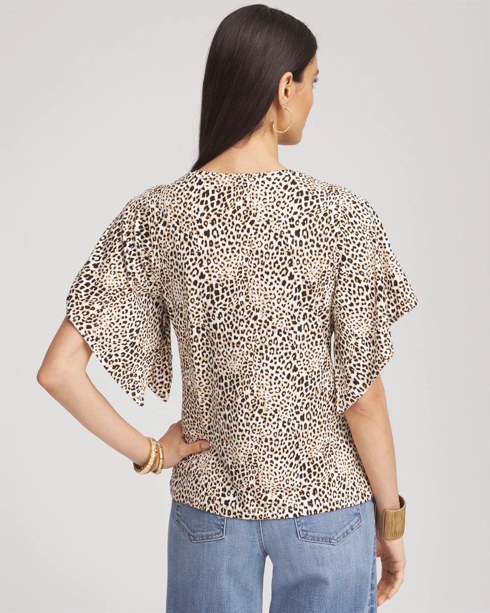 Touch of Cool™ Handkerchief-Sleeve V-Neck Tee
