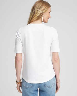 Embellished Laser Cut Detail Tee click to view larger image.