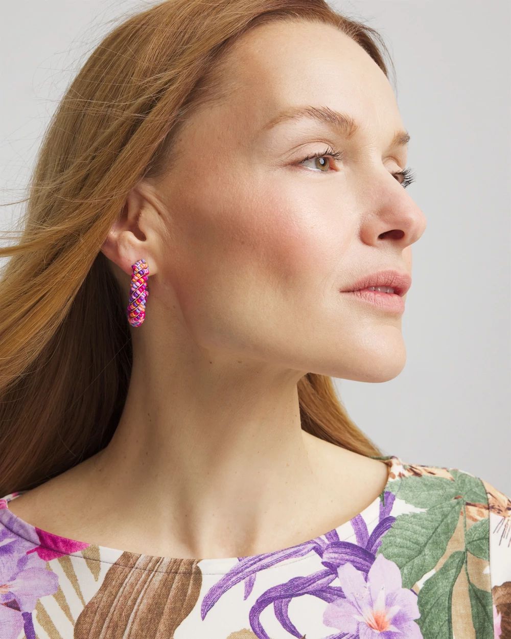 No Droop® Seed Bead Hoop Earrings