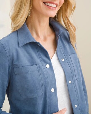 Faux Suede Shacket