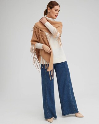 Knit Triangle Wrap