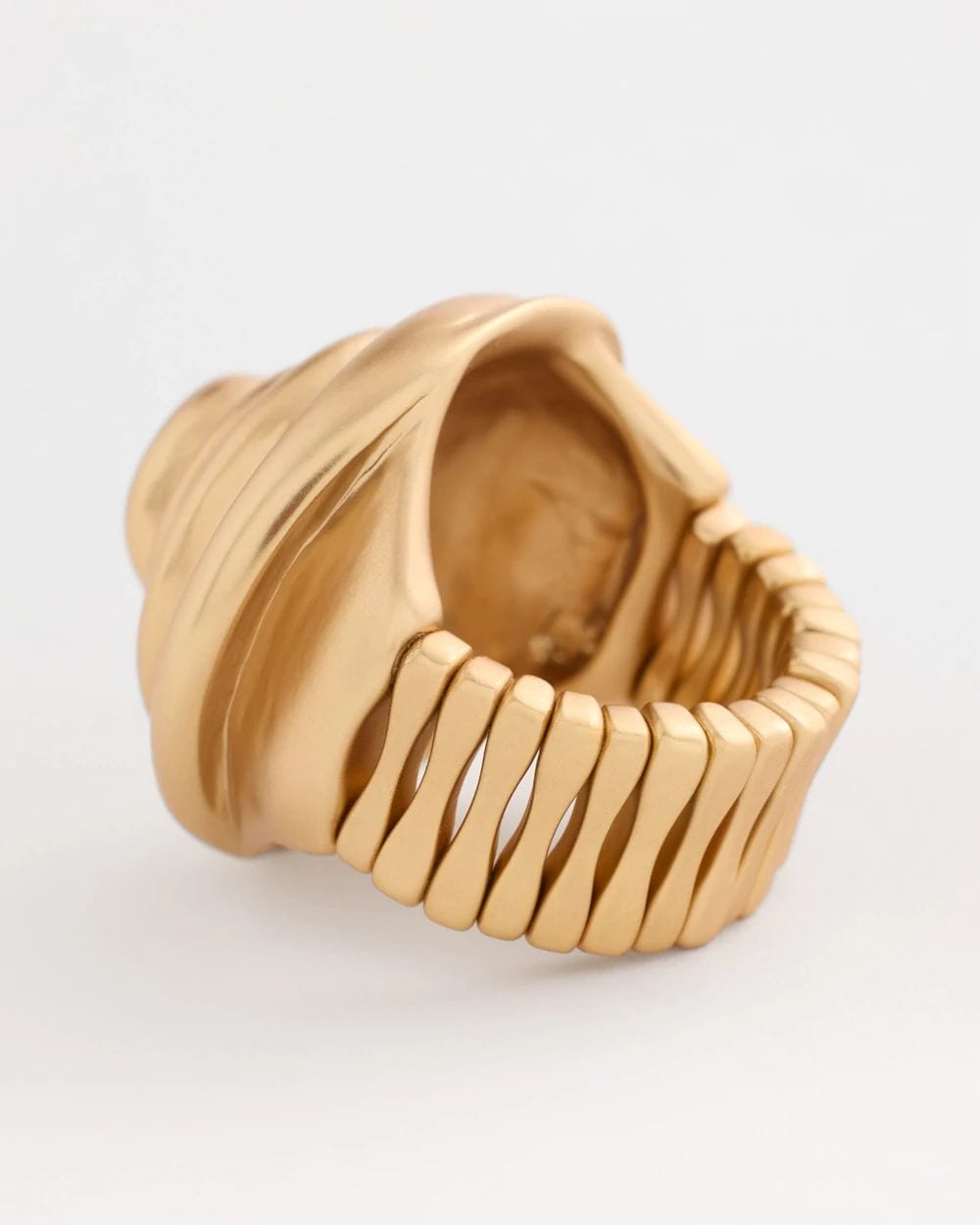 Sculptural Stretch Cocktail Ring click to view larger image.