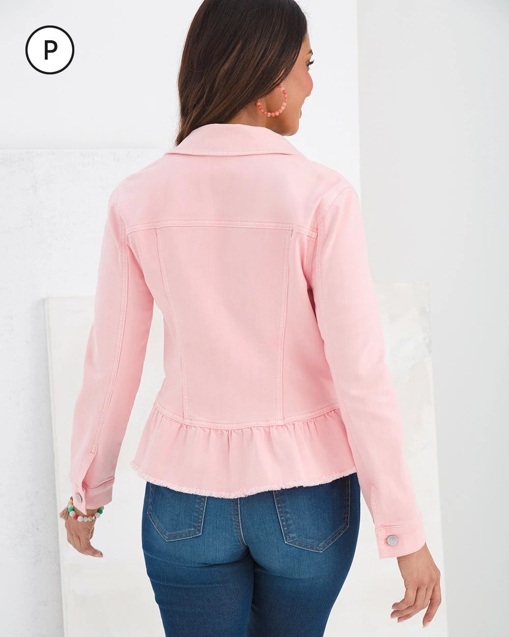 Petite Alabaster Denim Jacket