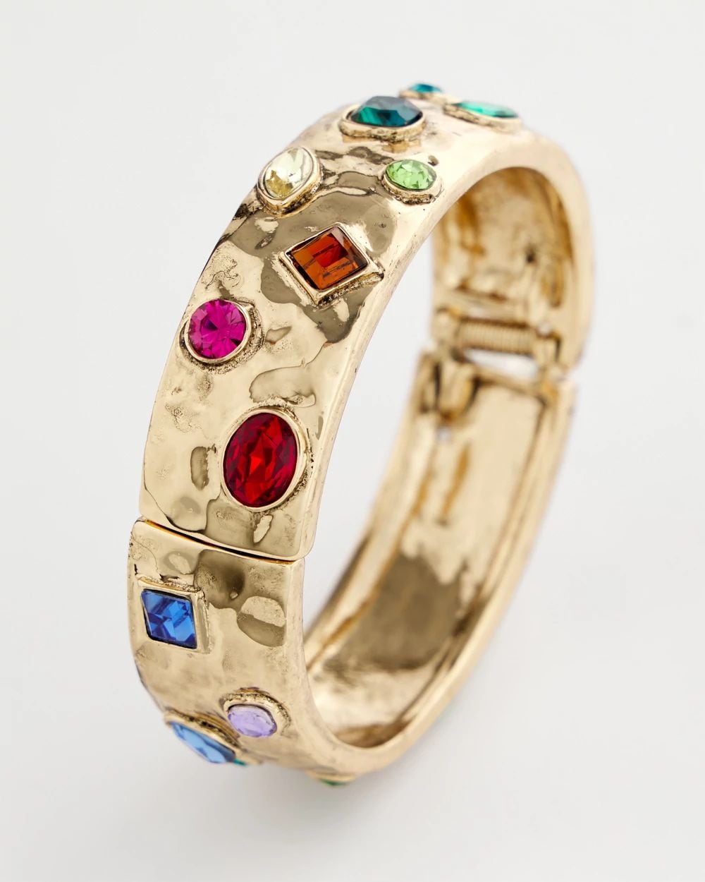 Gem & Gold Hinge Bracelet