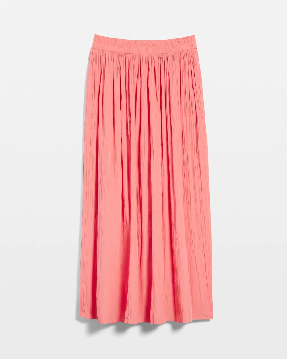 Pull-on Pleated Maxi Skirt click to view larger image.
