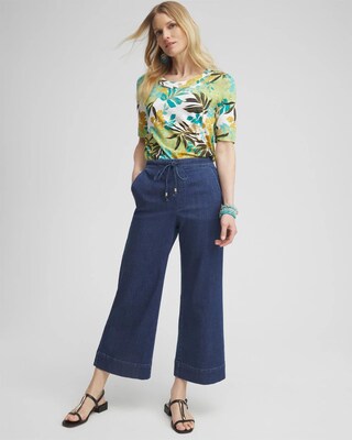 Palms Scoop Neck Tee