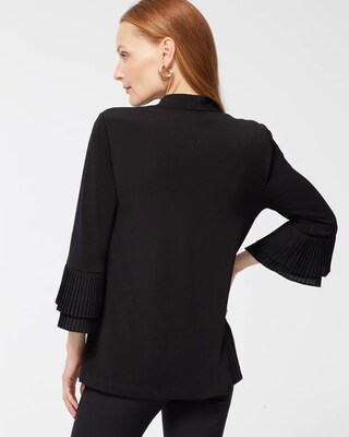 Black Label Pleat Cuff Top