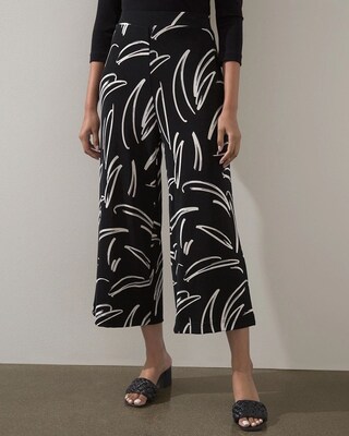 Travelers Brushstroke Print Classic Crops