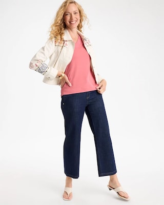 Pima Cotton 3/4 Sleeve Tee click to view larger image.