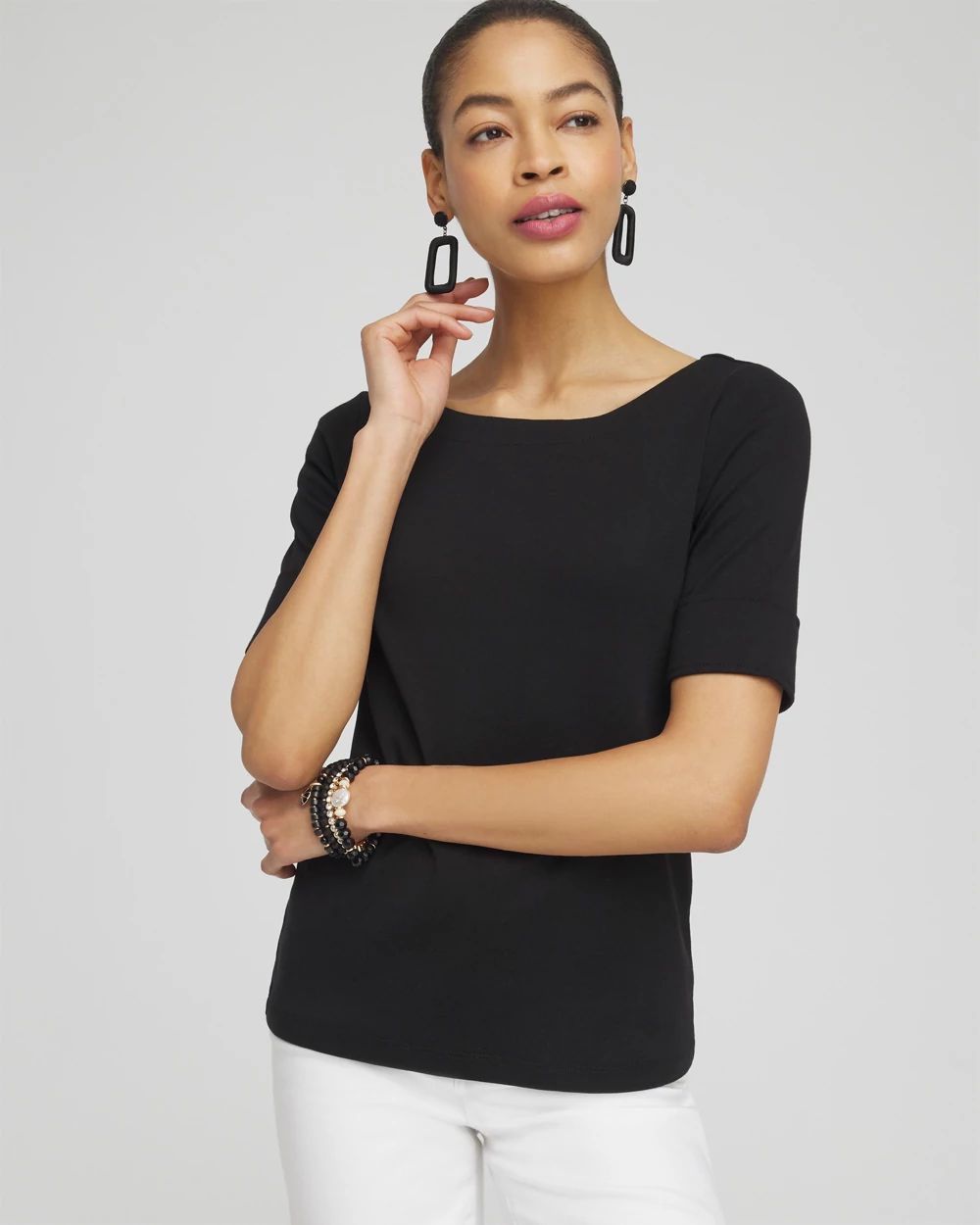 Bateau Neck Tee